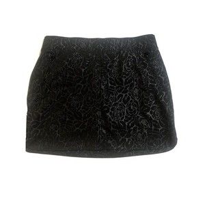 Orvis Skort Women's Large Black Patterned Pull On Athletic Zip Pockets